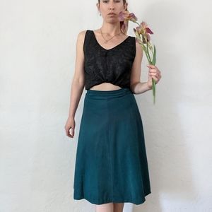 Green vintage skirt